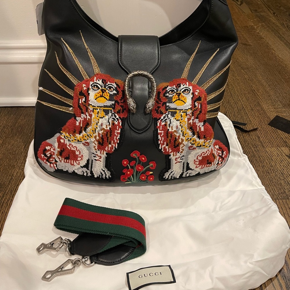 GUCCI Staffordshire Dionysus Bag with Strap & dust bag